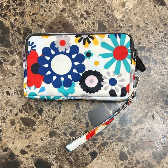 Colorful Floral Wristlet Clutch - Picture 2 of 6